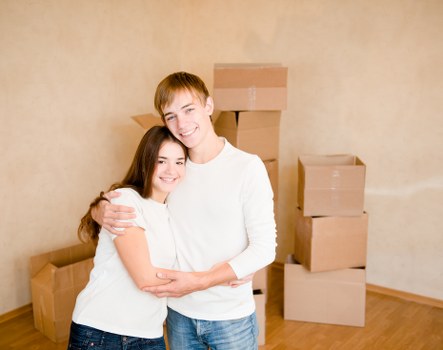 Business desks, files, and IT equipment prepared for office removals in Ilford