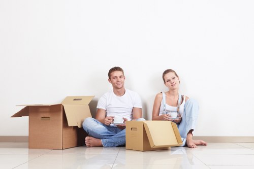 Checklist and packing materials for a move in Ilford