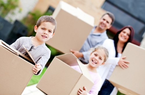 Sturdy cardboard boxes and protective packing materials for local moves