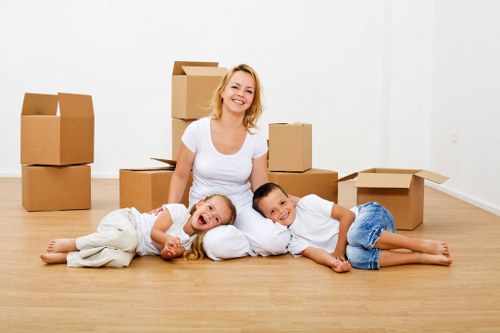 Professional movers handling a flat relocation in Ilford
